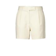 Beige Geplooide High-Waisted Shorts Co'Couture , Beige , Dames