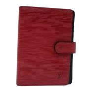 Pre-owned Leather home-office Louis Vuitton Vintage , Red , Dames