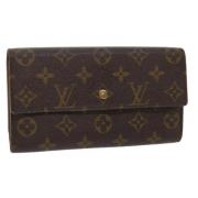 Pre-owned Canvas wallets Louis Vuitton Vintage , Brown , Dames