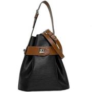 Pre-owned Leather totes Louis Vuitton Vintage , Black , Dames