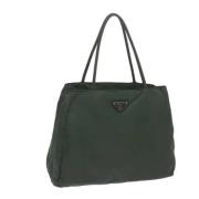 Pre-owned Nylon totes Prada Vintage , Green , Dames