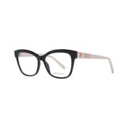 Zwarte Vierkante Optische Frames Emilio Pucci , Black , Dames