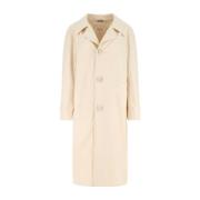 Zand Katoenen Trenchcoat Maison Margiela , Beige , Dames