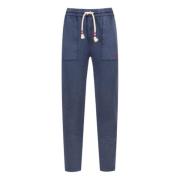 Blauwe Sweatpants Elastische Taille Regular Fit MC2 Saint Barth , Blue...