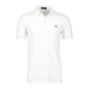 Wit Poloshirt Korte Mouw Fred Perry , White , Heren