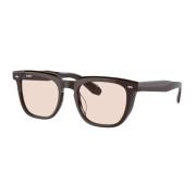 Vintage Geïnspireerde Vierkante Zonnebril Bruin Oliver Peoples , Brown...