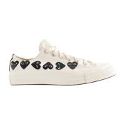 Zwart Wit Hart Lage Top Sneakers Comme des Garçons Play , White , Here...