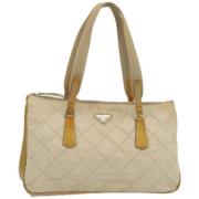 Pre-owned Nylon prada-bags Prada Vintage , Beige , Dames