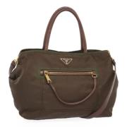 Pre-owned Nylon prada-bags Prada Vintage , Brown , Dames