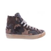 Militaire Camouflage Hoge Sneakers Cycle , Multicolor , Heren