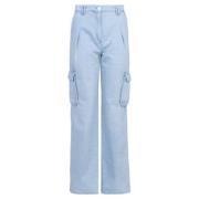 Cargo Jeans in Paars Blauw IRO , Blue , Dames