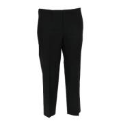 Pre-owned Wool bottoms Miu Miu Pre-owned , Black , Dames