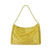 Fabric handbags Paco Rabanne , Yellow , Dames