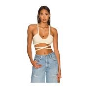 Crop top jourdin For Love & Lemons , Yellow , Dames