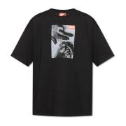 T-shirt `T-Boxt-K4` Diesel , Black , Heren