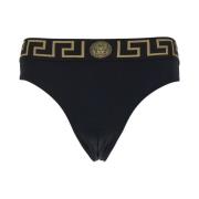 Zwart Zeekleding Iconische Greca Slip Versace , Black , Heren