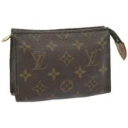 Pre-owned Canvas pouches Louis Vuitton Vintage , Brown , Dames