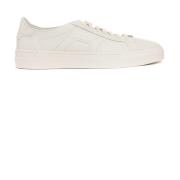 Witte Dubbele Gesp Sneaker Santoni , White , Heren