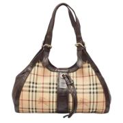 Pre-owned Leather shoulder-bags Burberry Vintage , Multicolor , Dames