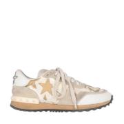 Pre-owned Leather sneakers Valentino Vintage , Beige , Dames