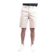 Cactus Geborduurde Bermuda Shorts 40Weft , Beige , Heren