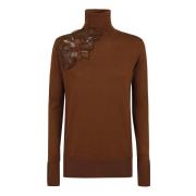 Hoge hals trui in Toffee Ermanno Scervino , Brown , Dames