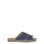 Gemengde Stof Palmera Sandaal Castañer , Blue , Dames