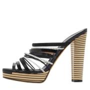 Pre-owned Leather sandals Fendi Vintage , Multicolor , Dames