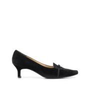 Pre-owned Suede heels Salvatore Ferragamo Pre-owned , Black , Dames