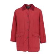 Pre-owned Cotton outerwear Burberry Vintage , Red , Dames