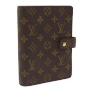 Pre-owned Canvas home-office Louis Vuitton Vintage , Brown , Dames