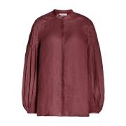 Diep Bordeaux Laetitia Blouse Gabriela Hearst , Brown , Dames