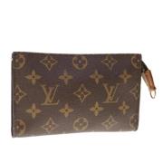 Pre-owned Canvas pouches Louis Vuitton Vintage , Brown , Dames