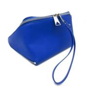 Pre-owned Leather clutches Bottega Veneta Vintage , Blue , Unisex