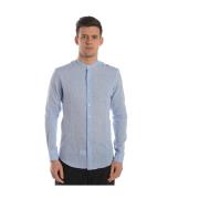 Koreaanse Stijl Shirt Daniele Alessandrini , Blue , Heren