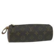 Pre-owned Canvas pouches Louis Vuitton Vintage , Brown , Dames