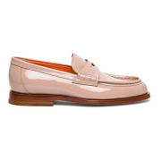 Leren Loafer voor Vrouwen Santoni , Pink , Dames