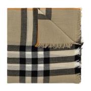 Geruit Patroon Sjaal Burberry , Beige , Unisex