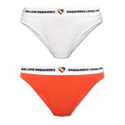 Twin Pack Briefs Dsquared2 , Multicolor , Dames