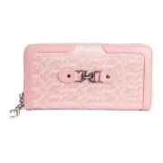 Elegante Grote Ritsportemonnee Candy Pink Juicy Couture , Pink , Dames