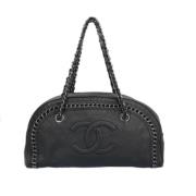 Pre-owned Leather chanel-bags Chanel Vintage , Black , Dames