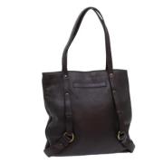 Pre-owned Leather totes Burberry Vintage , Brown , Dames