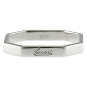 Pre-owned White Gold rings Gucci Vintage , Gray , Dames