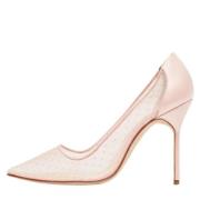 Pre-owned Mesh heels Manolo Blahnik Pre-owned , Pink , Dames