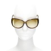 Pre-owned Acetate sunglasses Gucci Vintage , Green , Dames