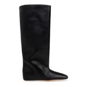 Leren laarzen Jil Sander , Black , Dames