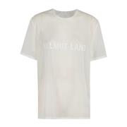 Logo Tee Shirt Helmut Lang , White , Dames