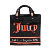 Fluwelen Shopper Tas Zwart/Mandarijn Juicy Couture , Multicolor , Dame...