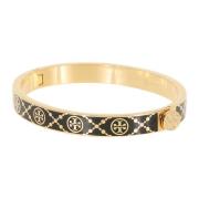 Emaille Miller Stud Scharnierarmband Tory Burch , Yellow , Dames