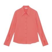 Blouse Shirt met hoge manchetten Patrizia Pepe , Pink , Dames